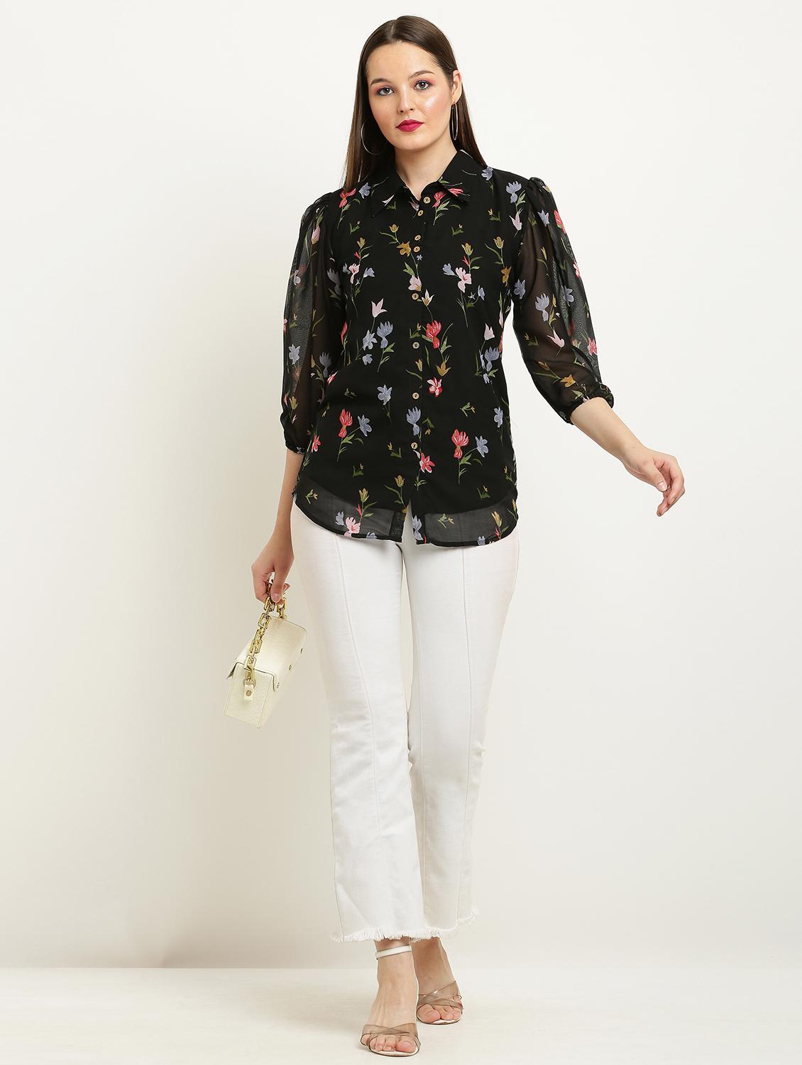 floral printed regular shirt - 20498752 - Standard Image - 3