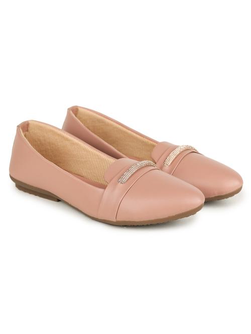 women pink embellished slip on ballerina - 20499030 - Very Small Image - 1
