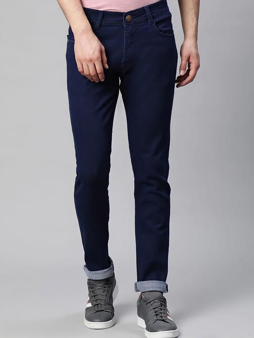 men blue denim plain jeans - 20500790 - Very Small Image - 1