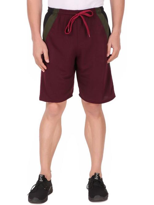 Men Color Block Cotton Bermudas Shorts - 20501560 - Very Small Image - 1