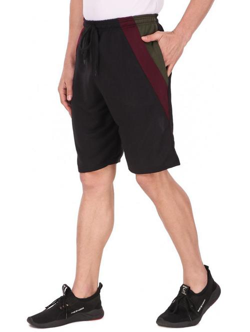 Men Color Block Cotton Bermudas Shorts - 20501562 - Very Small Image - 1