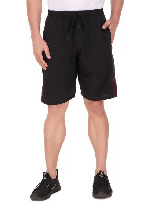 Men Color Block Cotton Bermudas Shorts - 20501567 - Very Small Image - 1