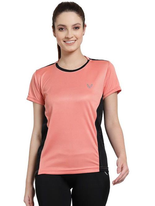 women's color block round neck t-shirt - 20501741 - Very Small Image - 1