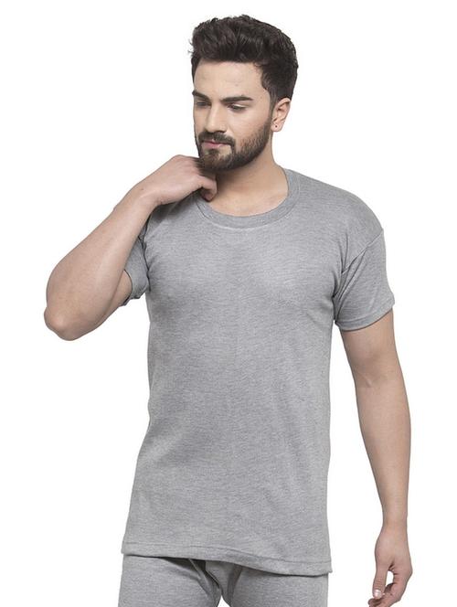 grey cotton thermal top - 20501907 - Very Small Image - 1