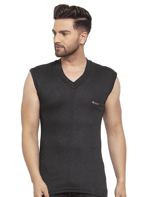 black cotton thermal top - 20501925 - Very Small Image - 1