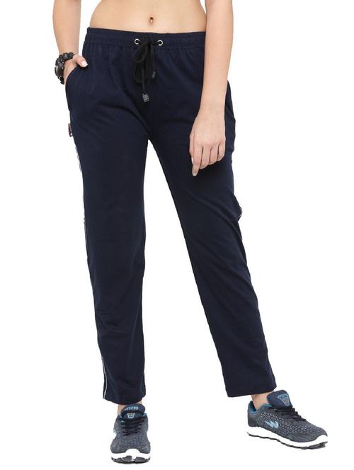 women navy blue track pants - 20502470 - Very Small Image - 1
