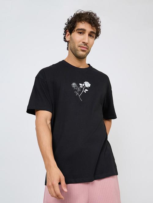 black cotton tshirt - 20508128 - Very Small Image - 1