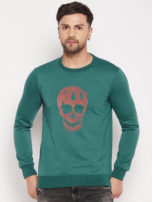men long sleeved chest print sweatshirt - 20508426 - Very Small Image - 1