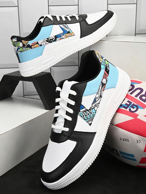 men color block multi colored lace-up sneaker - 20508717 - Very Small Image - 1