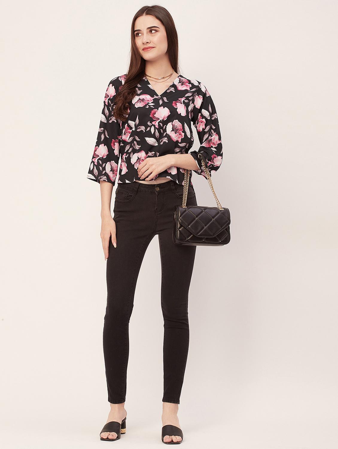 women printed regular top - 20508910 - Standard Image - 3
