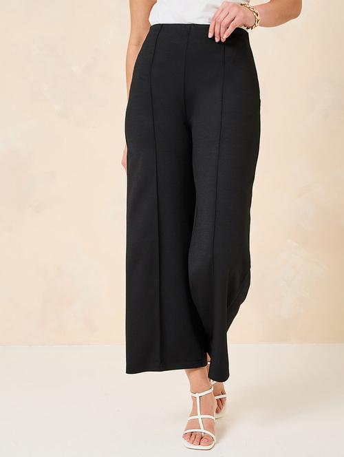 women solid wide leg trouser - 20509497 - Very Small Image - 1