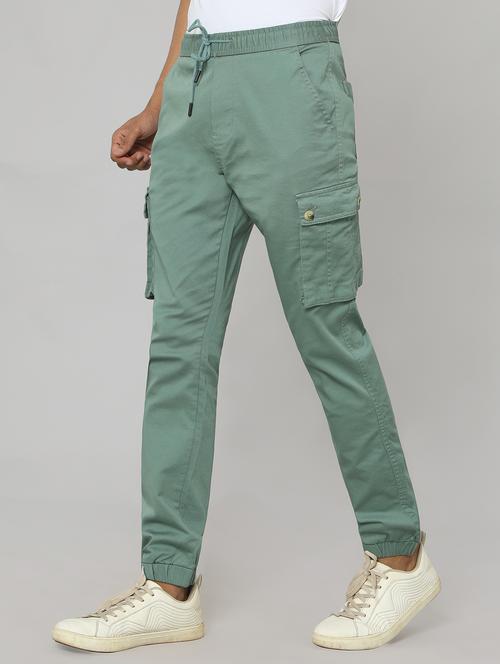 men green cotton cargo trouser - 20511148 - Very Small Image - 1