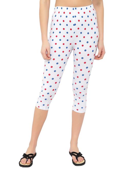 women white polka dot capri - 20517869 - Very Small Image - 1