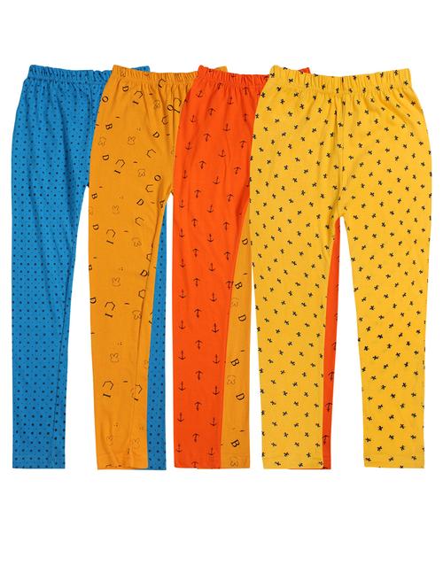 girls pack of 4 cotton legging - 20519208 - Very Small Image - 1