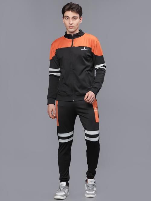 men multi colored full length track suit - 20522420 - Very Small Image - 1