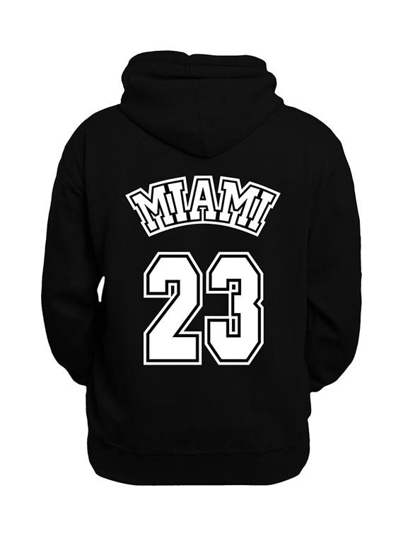 black fleece chest print sweatshirt - 20524555 - Zoom Image - 1
