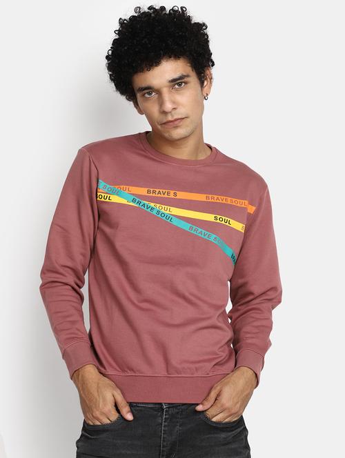 men chest print cotton sweatshirt - 20534067 - Very Small Image - 1