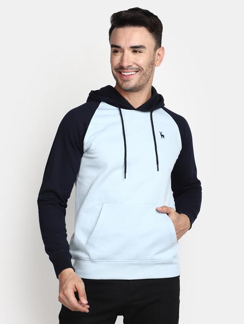 men color block hooded sweatshirt - 20534069 - Very Small Image - 1