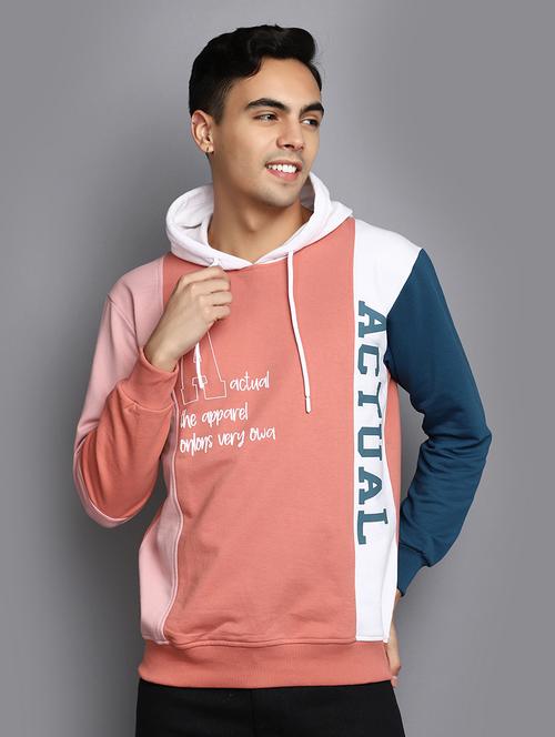 men color block cotton sweatshirt - 20534145 - Very Small Image - 1