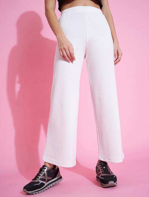 women white cotton track pant - 20534318 - Very Small Image - 1