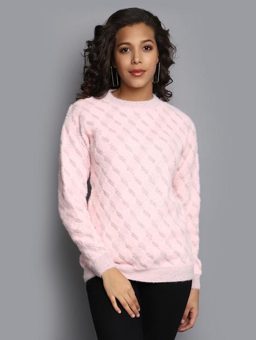 women checkered long sleeve pullover - 20536703 - Very Small Image - 1