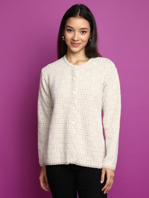 women long sleeved self design cardigan - 20536712 - Very Small Image - 1