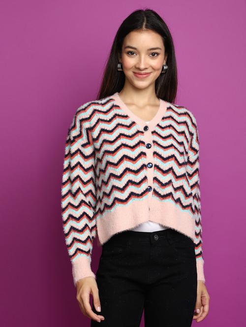 pink cotton cardigan - 20536718 - Very Small Image - 1