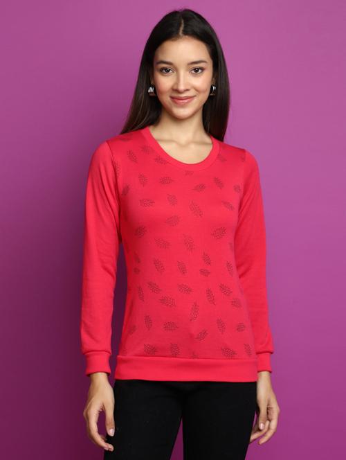 women long sleeved printed pullover - 20536738 - Very Small Image - 1