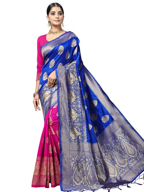 women's banarasi saree - 20537457 - Very Small Image - 1