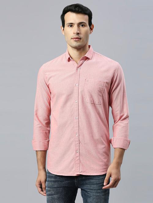 men solid collared casual shirt - 20537541 - Very Small Image - 1