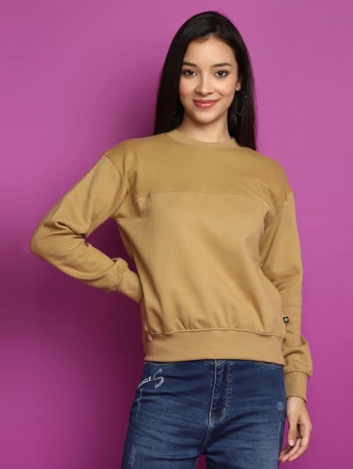women long sleeved solid sweatshirt - 20537588 - Very Small Image - 1