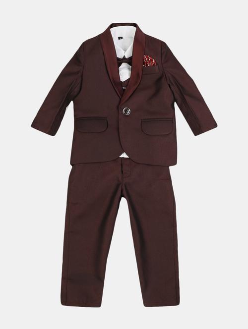boys solid 2-piece suit set - 20537623 - Very Small Image - 1