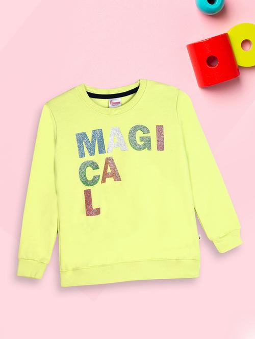 girls long sleeved typography sweatshirt - 20538822 - Very Small Image - 1