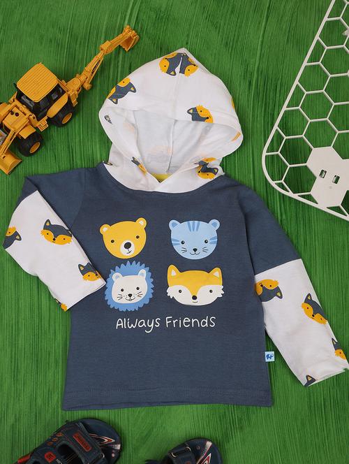 blue cotton blend t-shirt - 20538888 - Very Small Image - 1