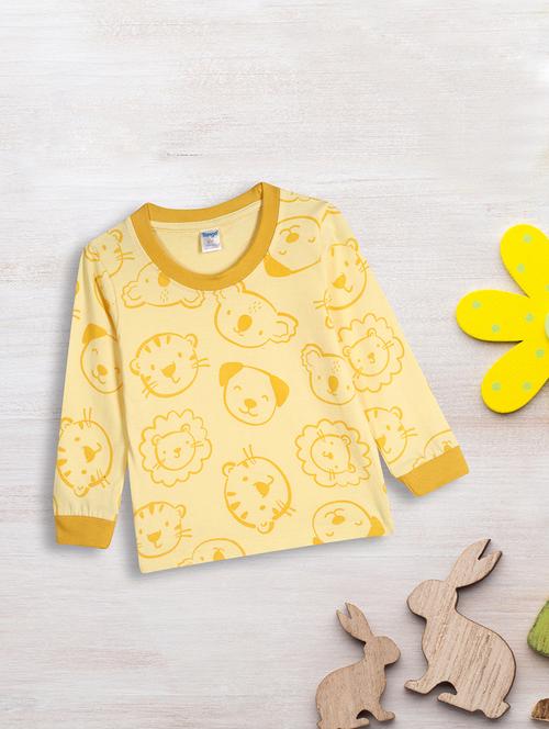 yellow cotton blend t-shirt - 20538909 - Very Small Image - 1