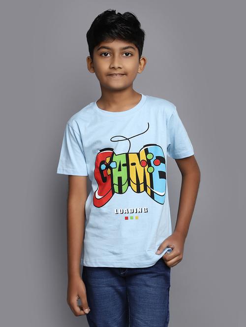 ai aqua cotton blend t-shirt - 20538919 - Very Small Image - 1