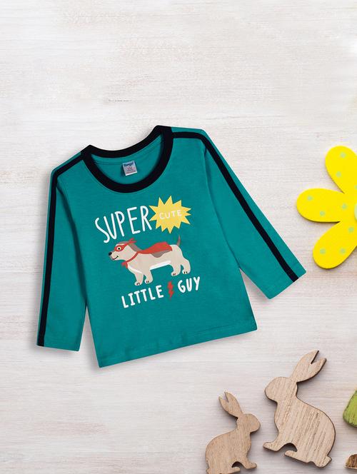 blue cotton blend t-shirt - 20538931 - Very Small Image - 1