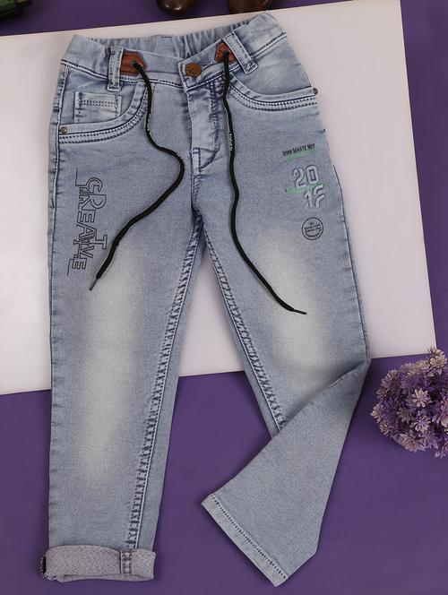boy's printed slim fit jeans - 20539050 - Very Small Image - 1