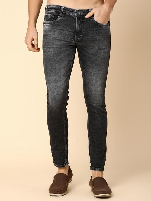 Mens Skinny Fit Plain Jeans - 20539097 - Very Small Image - 1