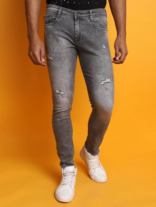 mens slim fit distressed jeans - 20539105 - Very Small Image - 1
