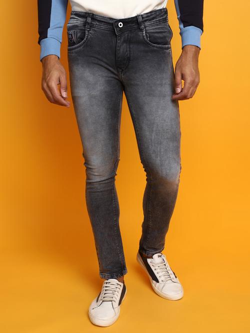 mens skinny fit plain jeans - 20539107 - Very Small Image - 1