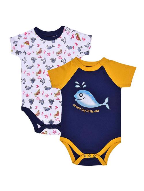 pack of 2  multi color onesies & rompers - 20539299 - Very Small Image - 1
