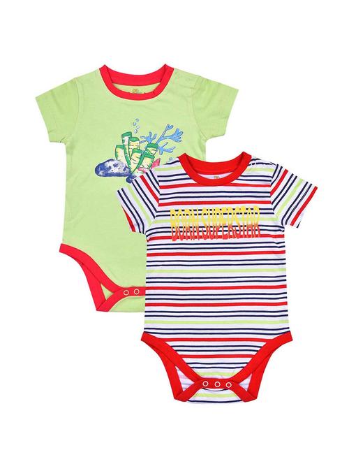 pack of 2  multi color onesies & rompers - 20539301 - Very Small Image - 1