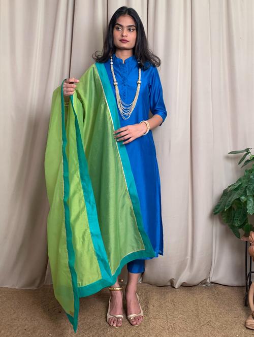 women solid kurta pant suit set - 20539473 - Very Small Image - 1