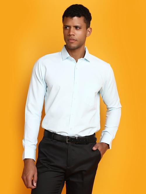 men solid cotton formal shirt - 20539545 - Very Small Image - 1