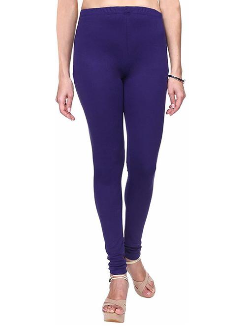 women solid navy blue cotton lycra legging - 20541511 - Very Small Image - 1