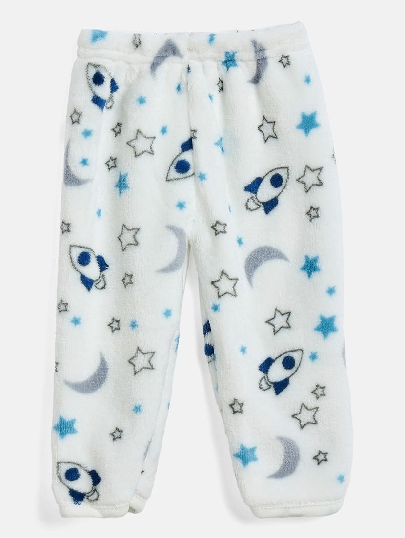 kids white printed jhabla & pant - 20541738 - Standard Image - 3