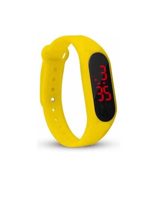 unisex yellow silicone watch - 20541867 - Very Small Image - 1