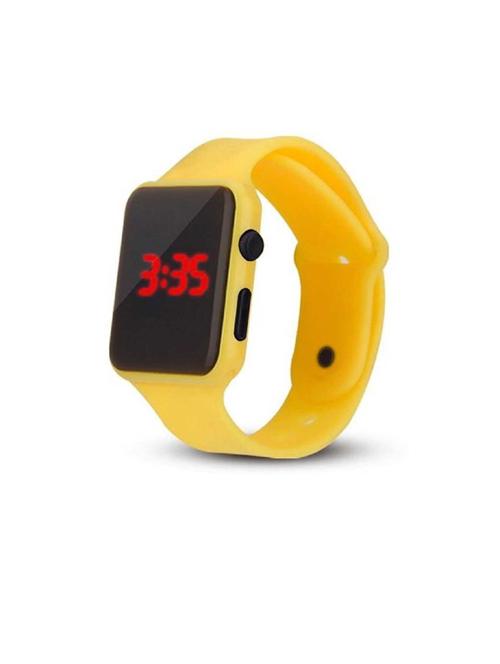 unisex yellow silicone watch - 20541880 - Very Small Image - 1