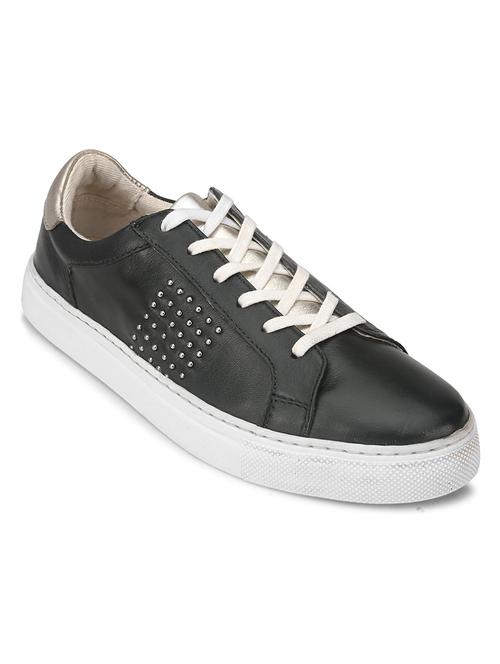 women embellished black lace up sneaker - 20542027 - Very Small Image - 1